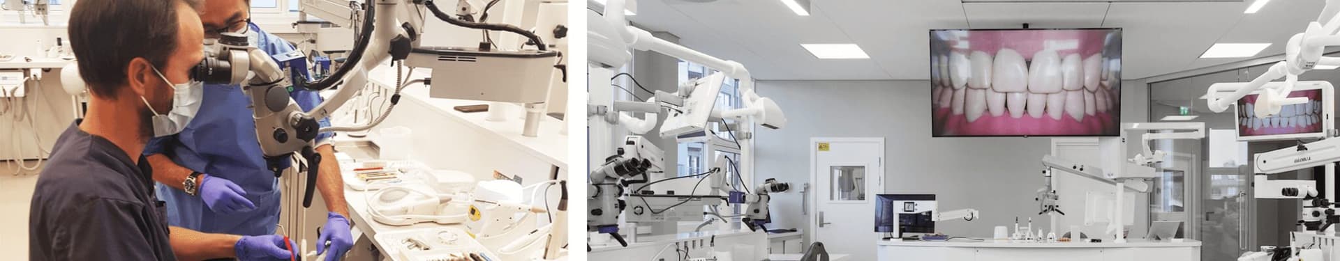 Immagine banner di un moderno laboratorio dentale della Dental Academy Oslo per il caso studio di EBS