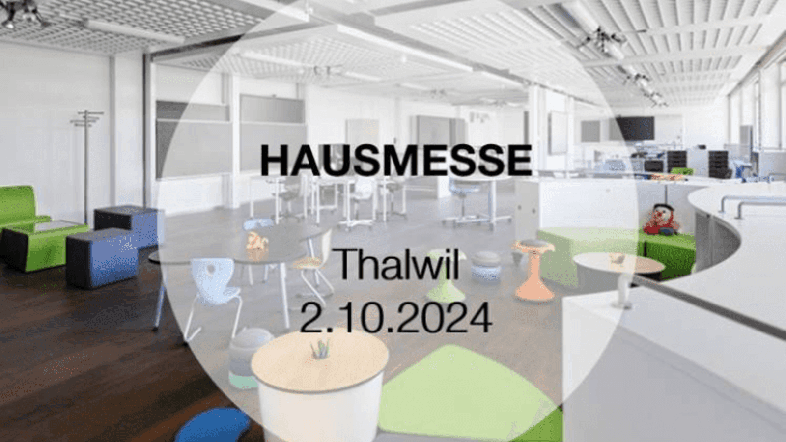 Logo der Hunziker Hausmesse 2024 in Thalwil für die Messe-Seite von EBS