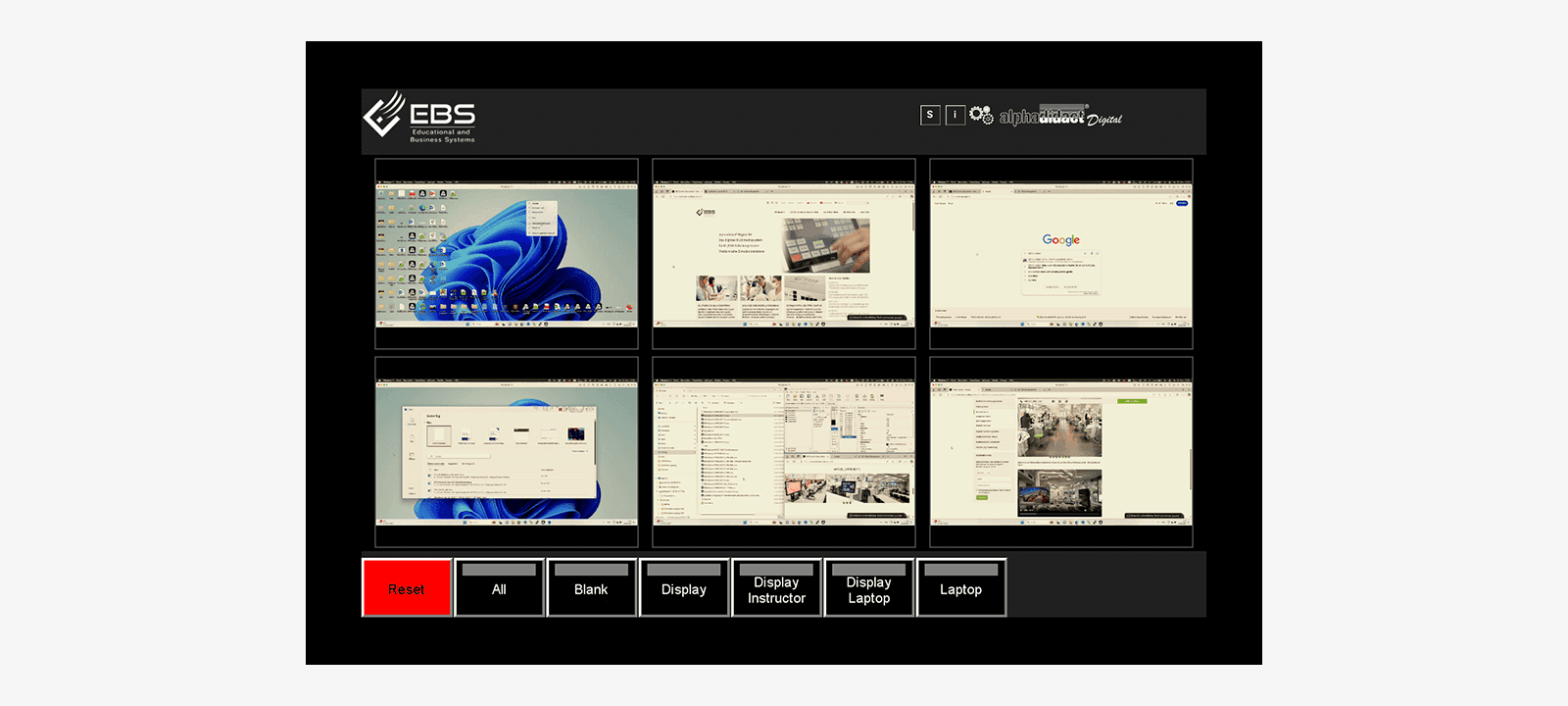 Sehen Sie alle Teilnehmer auf Ihrem Touchscreen