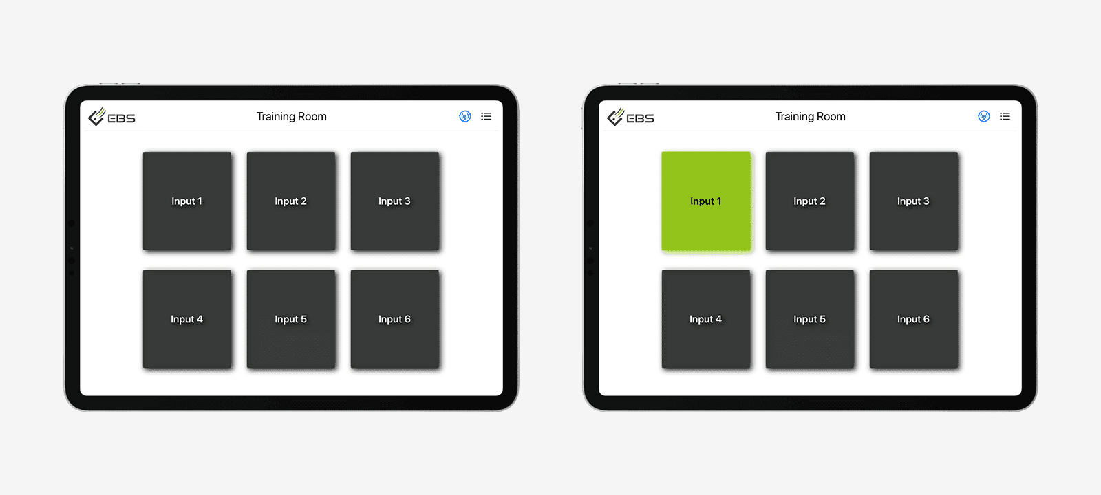 Bedienelemente für jedes Szenario